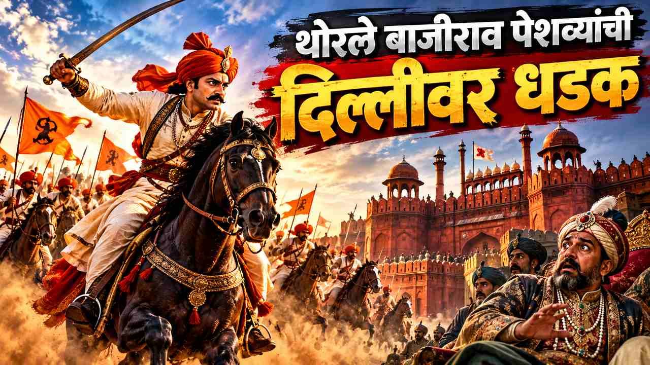 थोरले बाजीराव पेशव्यांची दिल्लीवर धडक | मोगल साम्राज्याला हादरवणारी मोहीम